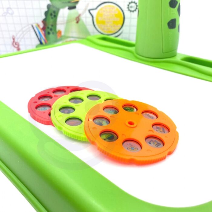 WOOPIE Drawing Board Dinosaur Projector + Markers - obrazek 2