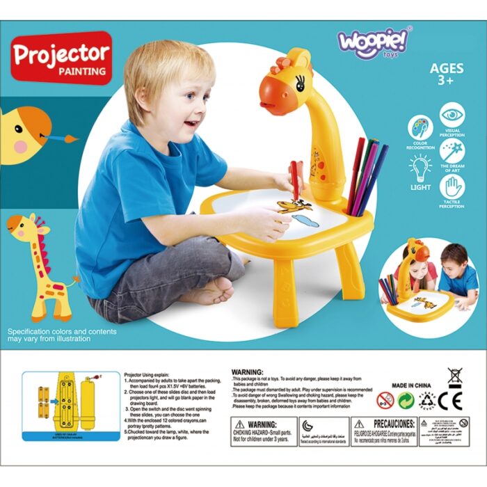 WOOPIE Tablica do Rysowania Projektor Żyrafa + Flamastry - obrazek 8