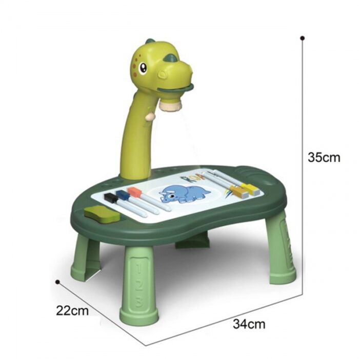WOOPIE Tablica do Rysowania Projektor Dinozaur 24 Wzory + 2 Gry - obrazek 7