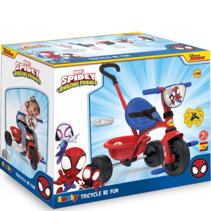 SMOBY Rowerek Trójkołowy Be Fun Spidey - obrazek 3
