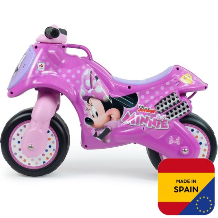 INJUSA Myszka Minnie Jeździk Motor Rowerek Biegowy - obrazek 2