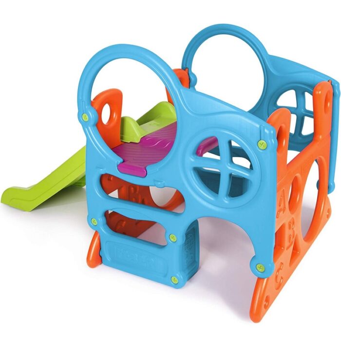 FEBER Duży Plac Zabaw Activity Center Zjeżdżalnia 100 cm Ścianka Wspinaczkowa Kształty - obrazek 5