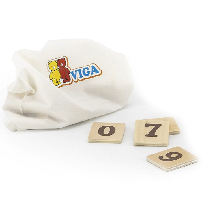 VIGA Drewniany Zegar Nauka Zegara  Czasu Montessori - obrazek 3