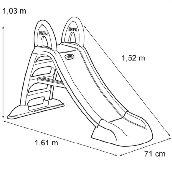 FEBER Zjeżdżalnia Ogrodowa Ślizg Wodny 152 cm - obrazek 9