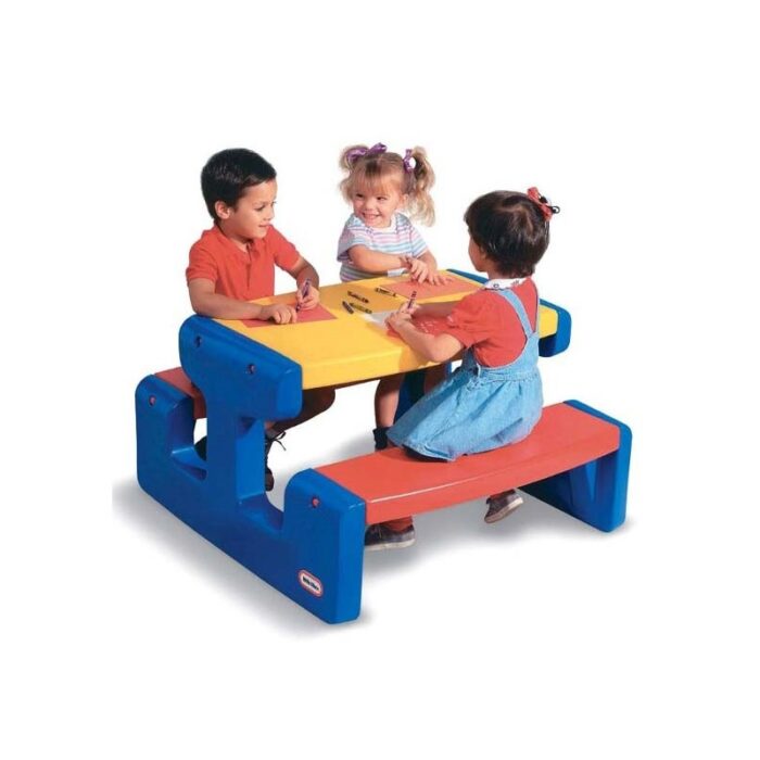 Little tikes Ogromny stół piknikowy Stolik niebieski - obrazek 2