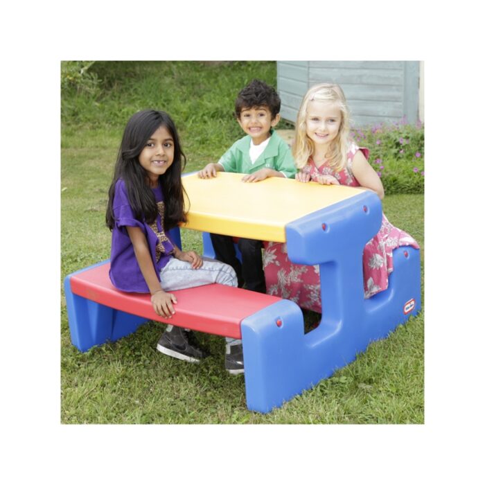 Little tikes Ogromny stół piknikowy Stolik niebieski - obrazek 3