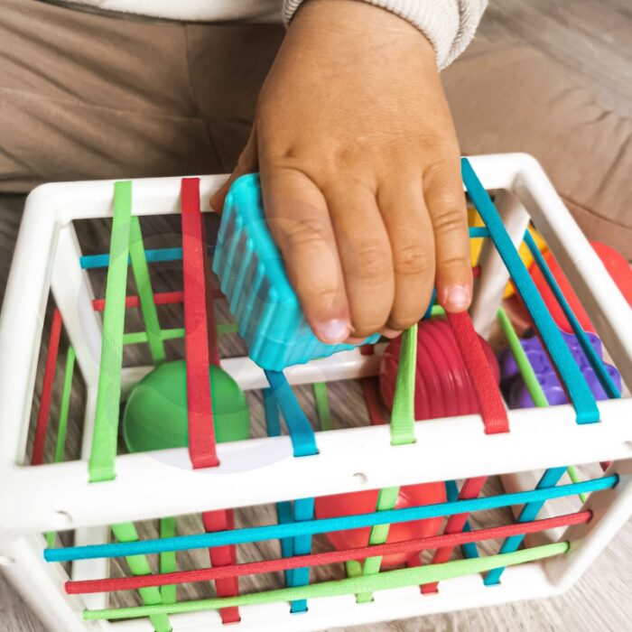 WOOPIE BABY Elastyczna Kostka Sensoryczna Sorter dla Dzieci Kolorowe Kształty 13 el. - obrazek 3