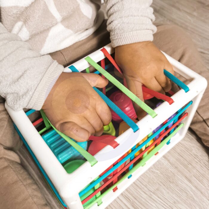WOOPIE BABY Elastyczna Kostka Sensoryczna Sorter dla Dzieci Kolorowe Kształty 13 el. - obrazek 6