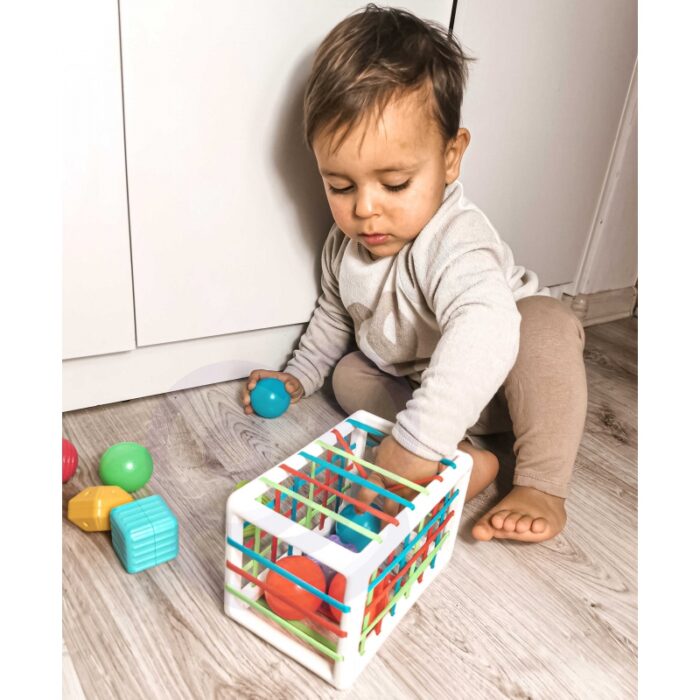 WOOPIE BABY Elastyczna Kostka Sensoryczna Sorter dla Dzieci Kolorowe Kształty 13 el. - obrazek 8