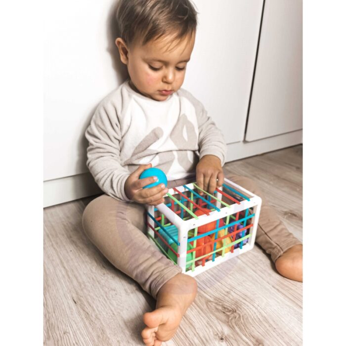 WOOPIE BABY Elastyczna Kostka Sensoryczna Sorter dla Dzieci Kolorowe Kształty 13 el. - obrazek 9