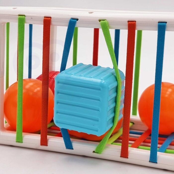 WOOPIE BABY Elastyczna Kostka Sensoryczna Sorter dla Dzieci Kolorowe Kształty 13 el. - obrazek 12