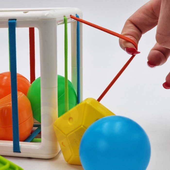 WOOPIE BABY Elastyczna Kostka Sensoryczna Sorter dla Dzieci Kolorowe Kształty 13 el. - obrazek 14