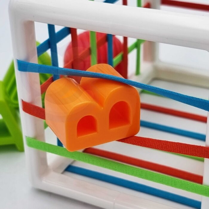 WOOPIE BABY Elastyczna Kostka Sensoryczna Sorter dla Dzieci Kolorowe Kształty Alfabet 15 el. - obrazek 13