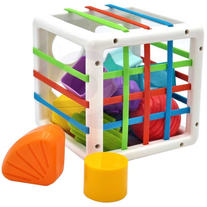 WOOPIE BABY Elastyczna Kostka Sensoryczna Sorter dla Dzieci Kolorowe Kształty 11 el. - obrazek 5