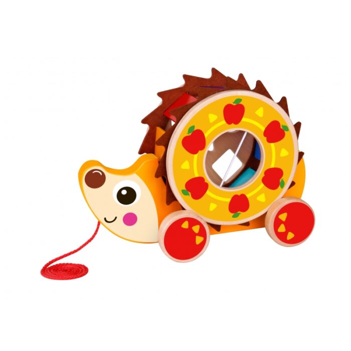TOOKY TOY Duży Drewniany Sorter Jeż Do Ciągnięcia 2w1 - obrazek 3