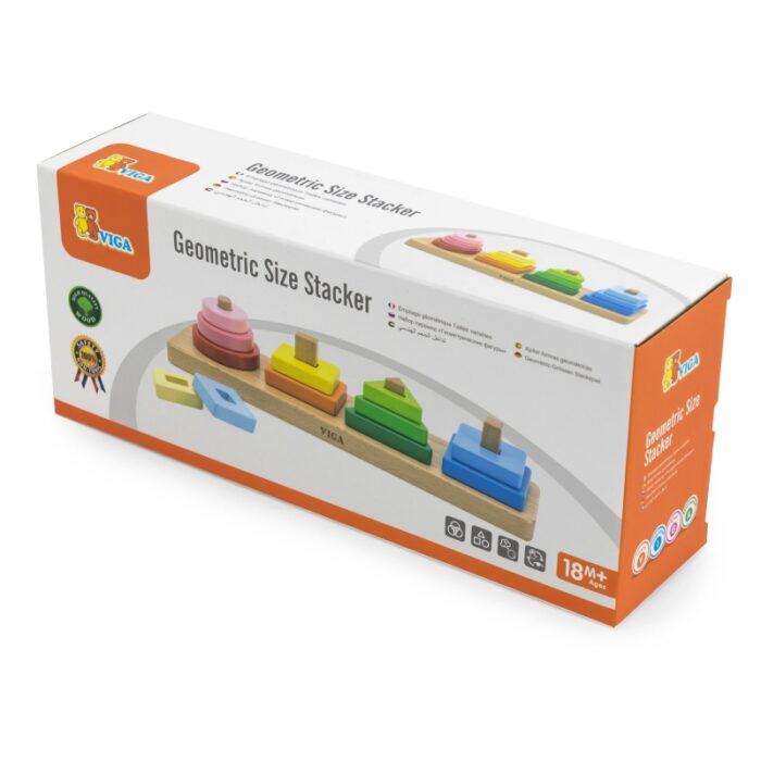 VIGA Drewniany Geometryczny Sorter Układanka - obrazek 5
