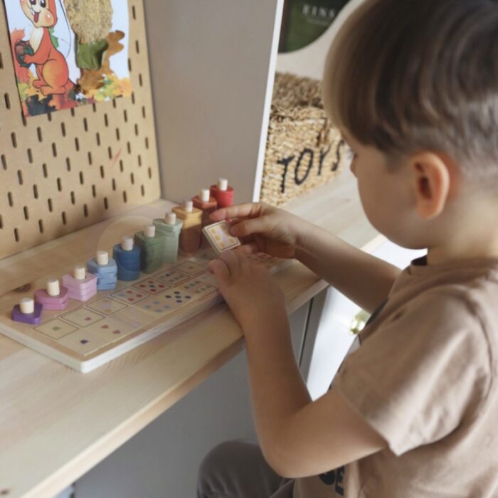 VIGA PolarB Drewniane Liczydło Sorter Nauka Liczb Montessori - obrazek 5