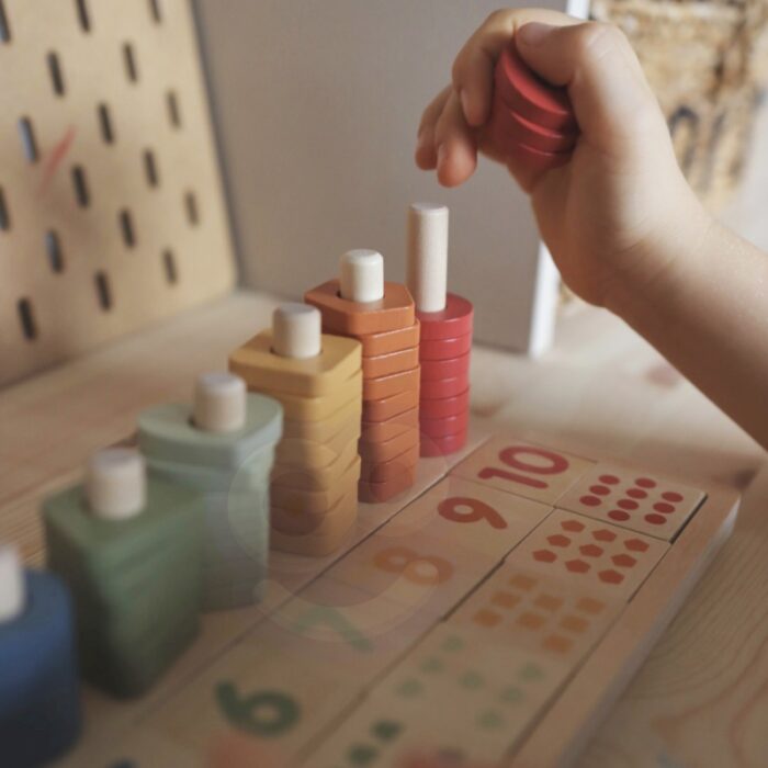 VIGA PolarB Drewniane Liczydło Sorter Nauka Liczb Montessori - obrazek 6