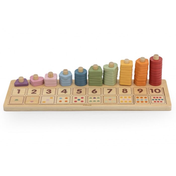 VIGA PolarB Drewniane Liczydło Sorter Nauka Liczb Montessori - obrazek 10