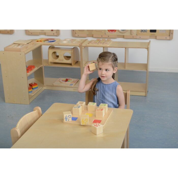 Drewniany Sorter Sensoryczny Łączenie Dźwięków Masterkidz Montessori - obrazek 4