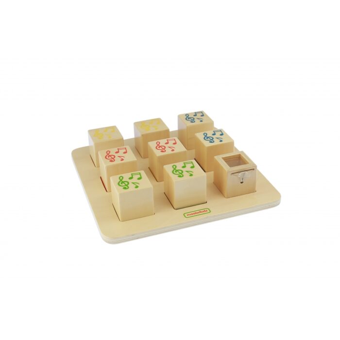 Drewniany Sorter Sensoryczny Łączenie Dźwięków Masterkidz Montessori - obrazek 5