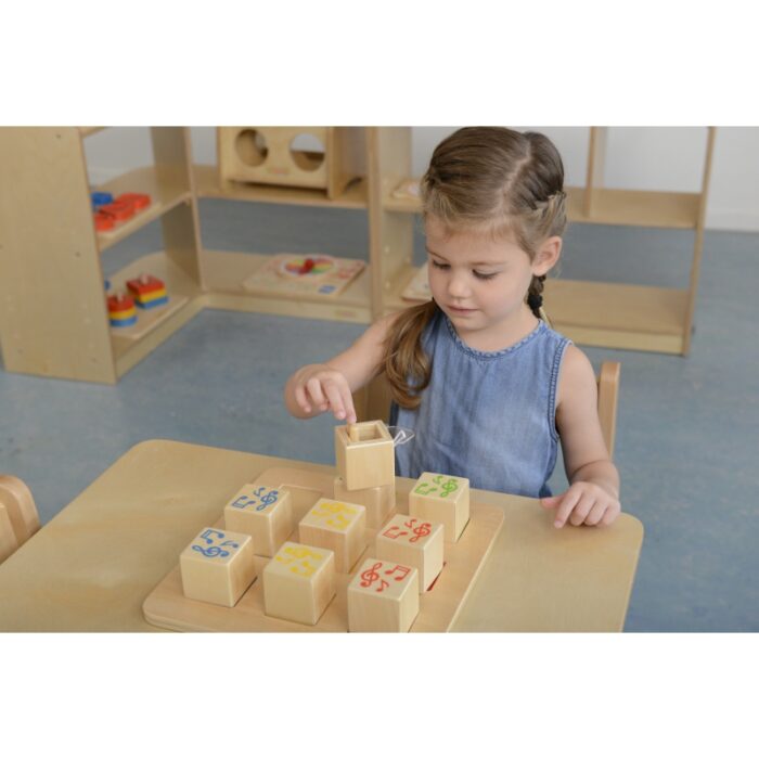 Drewniany Sorter Sensoryczny Łączenie Dźwięków Masterkidz Montessori - obrazek 6