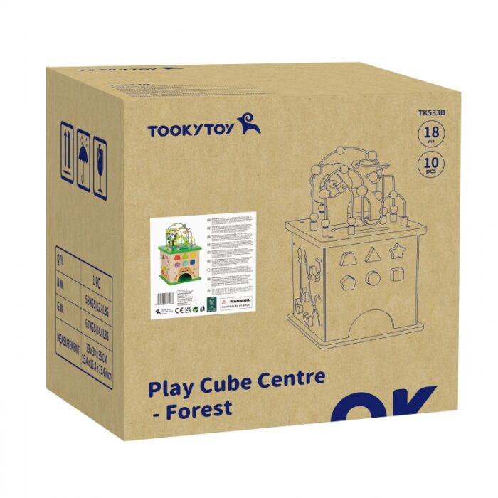 TOOKY TOY Kostka Edukacyjna Sorter Labirynt Przeplatanka Zwierzątka - obrazek 10
