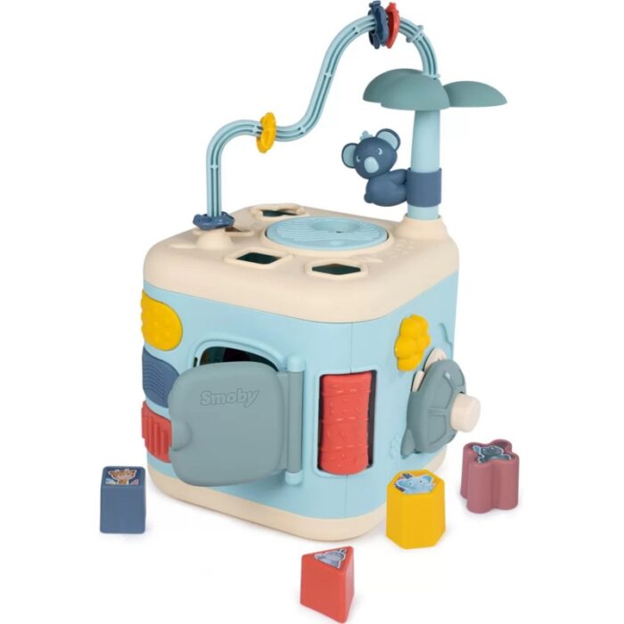 SMOBY Little Sensoryczna Kostka Aktywności dla Dzieci Sorter Labirynt 13w1 - obrazek 9