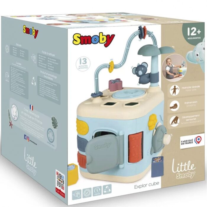 SMOBY Little Sensoryczna Kostka Aktywności dla Dzieci Sorter Labirynt 13w1 - obrazek 11