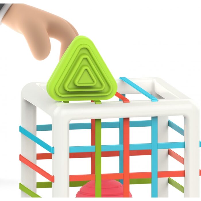 WOOPIE BABY Elastyczna Kostka Sensoryczna Sorter dla Dzieci Kolorowe Kształty - obrazek 2