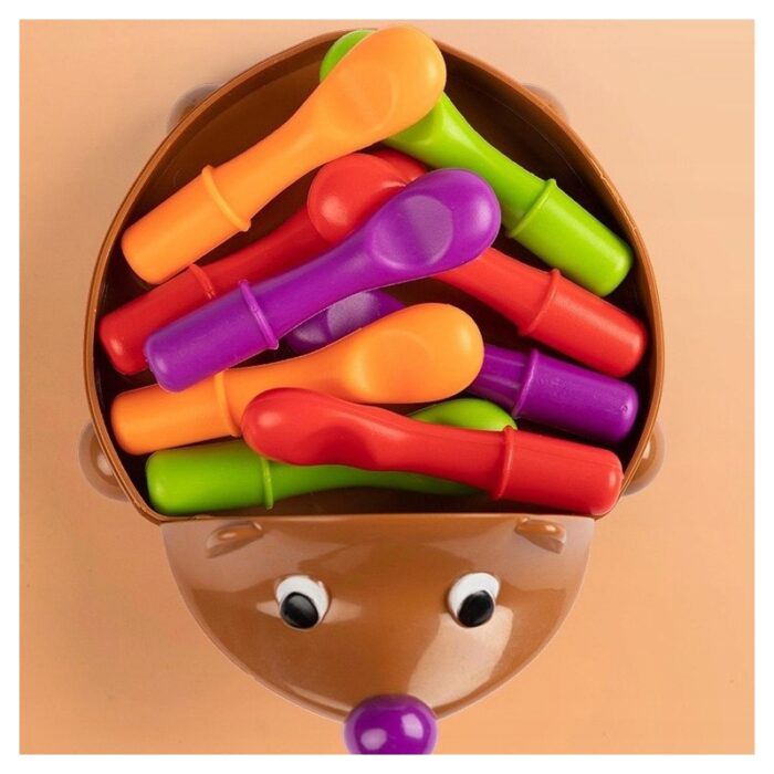 WOOPIE Gra Zręcznościowa Jeżyk Sorter Montessori Nauka Liczb i Kolorów 4w1 - obrazek 7