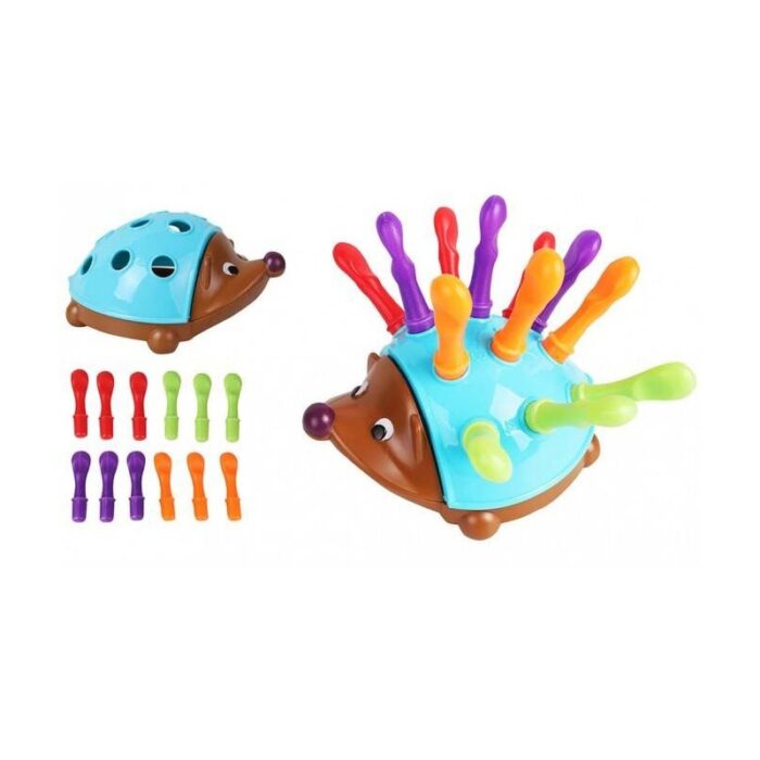 WOOPIE Gra Zręcznościowa Jeżyk Sorter Montessori Nauka Liczb i Kolorów 4w1 - obrazek 10