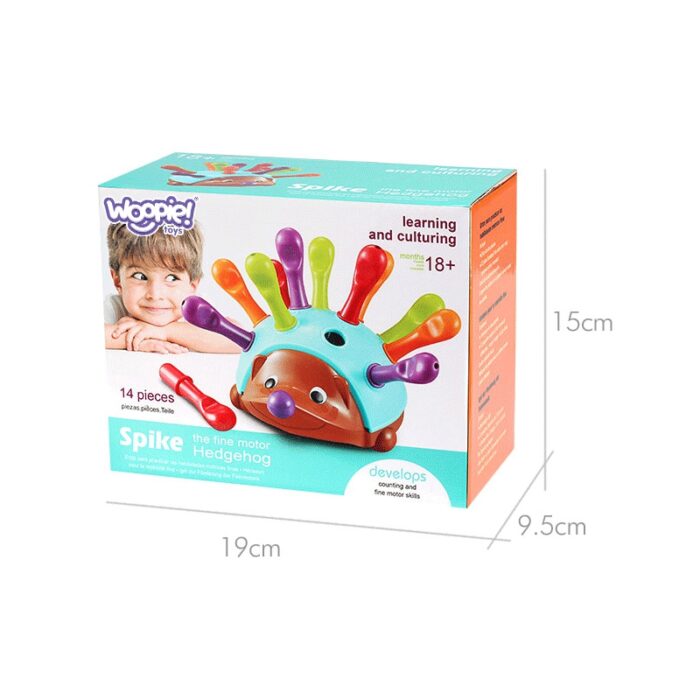 WOOPIE Gra Zręcznościowa Jeżyk Sorter Montessori Nauka Liczb i Kolorów 4w1 - obrazek 13