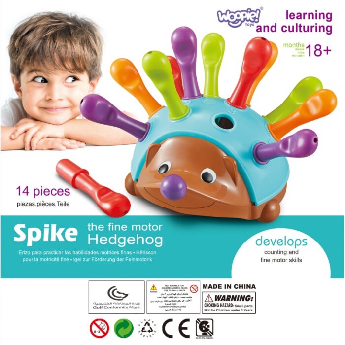 WOOPIE Gra Zręcznościowa Jeżyk Sorter Montessori Nauka Liczb i Kolorów 4w1 - obrazek 14