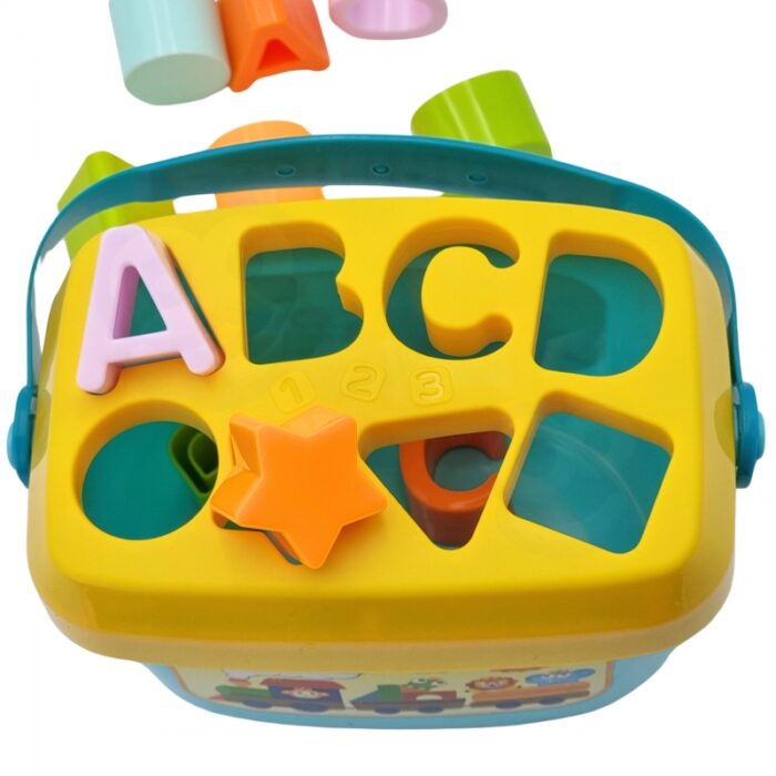 WOOPIE BABY Sorter 2w1 Skrzynka Walizka + Nauka Alfabetu i Kształtów - obrazek 4