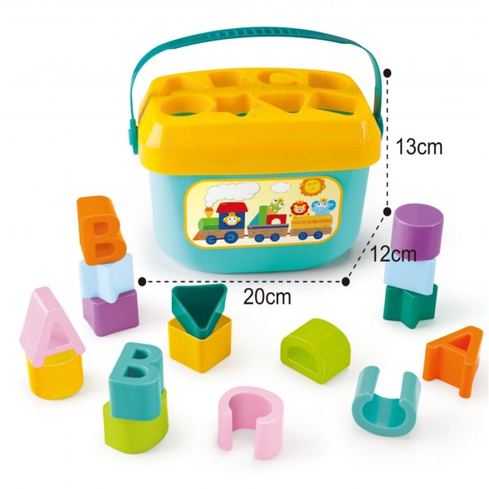 WOOPIE BABY Sorter 2w1 Skrzynka Walizka + Nauka Alfabetu i Kształtów - obrazek 8