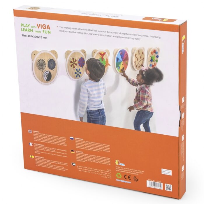 VIGA Drewniana Tablica Labirynt Certyfikat FSC Montessori - obrazek 5