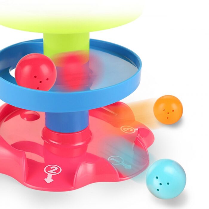 WOOPIE BABY Kulodrom Tor Kulkowy Zestaw Spirala + 3 Kulki - obrazek 3