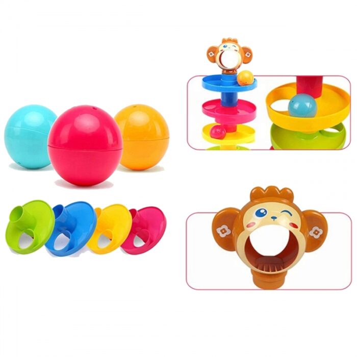 WOOPIE BABY Kulodrom Tor Kulkowy Zestaw Spirala + 3 Kulki - obrazek 7