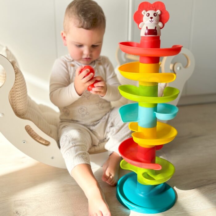 WOOPIE BABY Kulodrom Tor Kulkowy Zestaw Spirala + 6 Kulek - obrazek 4