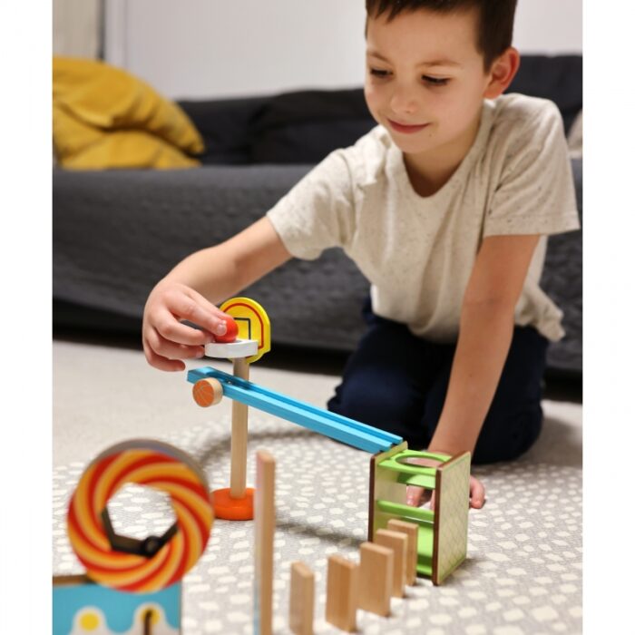 TOOKY TOY Tor Kulkowy Kulodrom Domino - obrazek 4