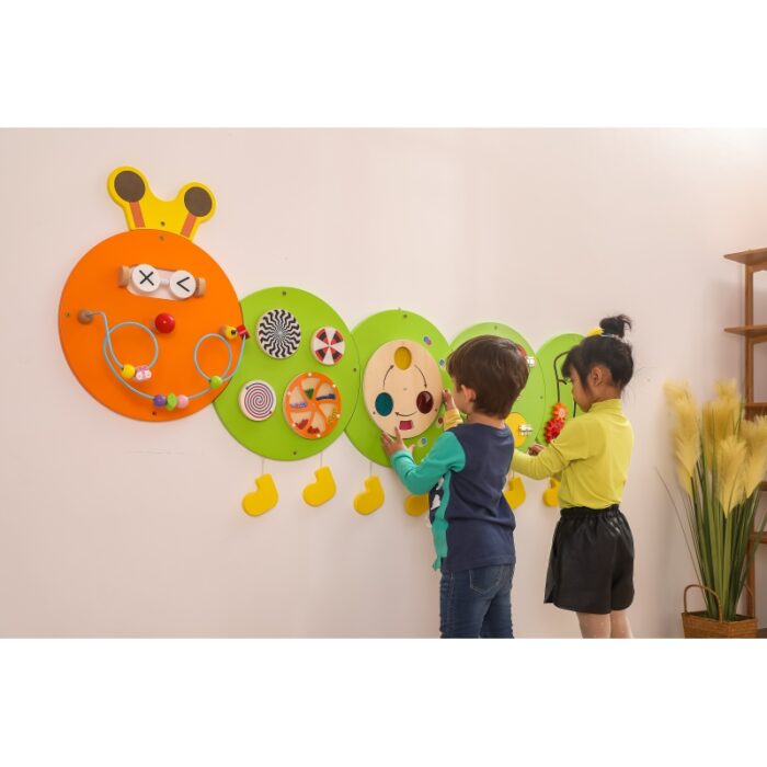 VIGA Drewniana Tablica Gąsienica Certyfikat FSC Montessori - obrazek 4