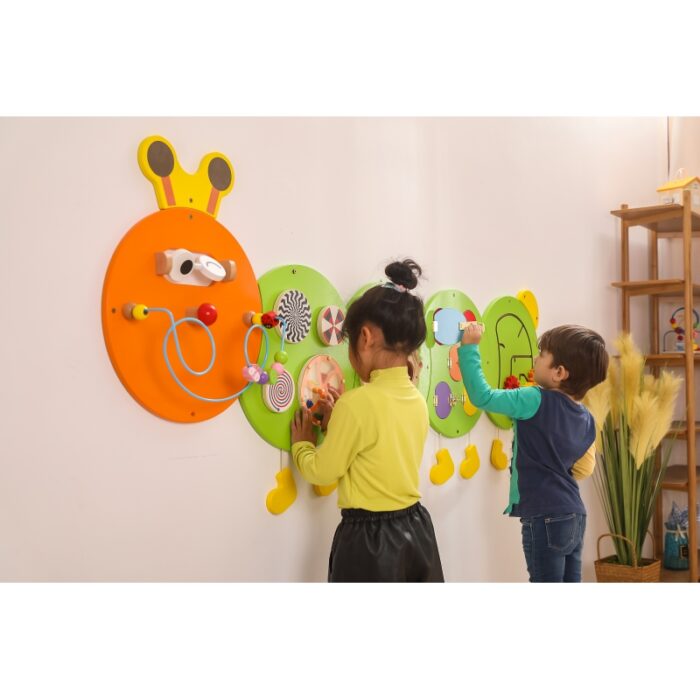 VIGA Drewniana Tablica Gąsienica Certyfikat FSC Montessori - obrazek 5