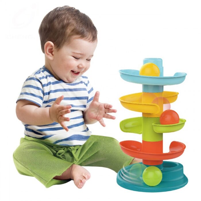 WOOPIE BABY Kulodrom Tor Kulkowy Zestaw Spirala + 3 Kulki - obrazek 4