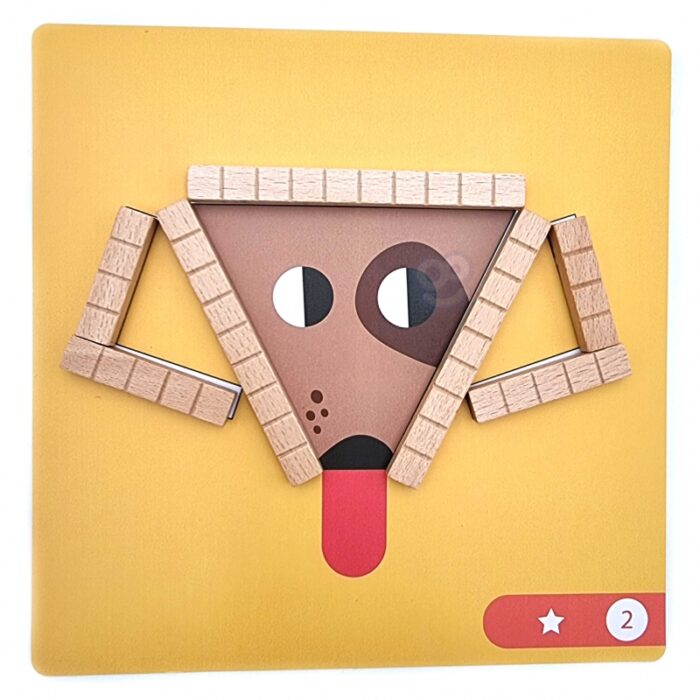TOOKY TOY Układanka Gra Logiczna Łamigłówki Klocki Magnetyczne dla Dzieci 49 el. - obrazek 6
