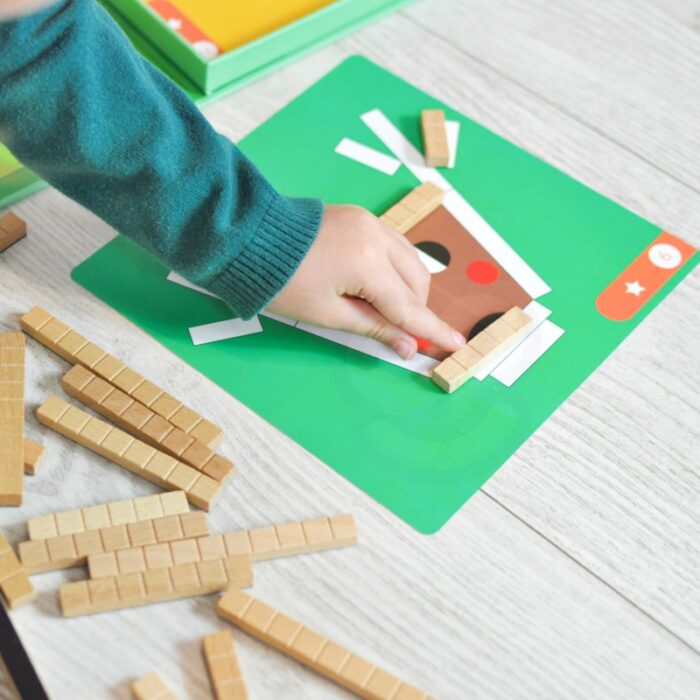 TOOKY TOY Układanka Gra Logiczna Łamigłówki Klocki Magnetyczne dla Dzieci 49 el. - obrazek 8