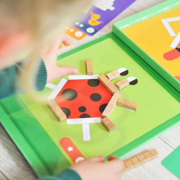 TOOKY TOY Układanka Gra Logiczna Łamigłówki Klocki Magnetyczne dla Dzieci 49 el. - obrazek 13