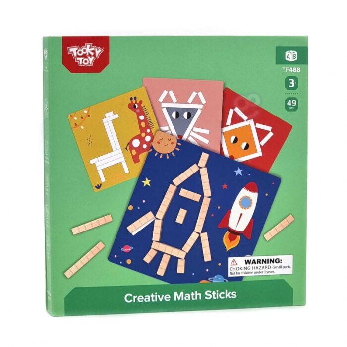 TOOKY TOY Układanka Gra Logiczna Łamigłówki Klocki Magnetyczne dla Dzieci 49 el. - obrazek 14