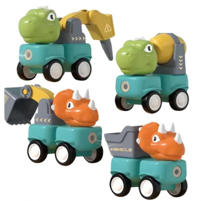 WOOPIE Klocki Magnetyczne Dinozaury Konstrukcyjne 84 el. - obrazek 11