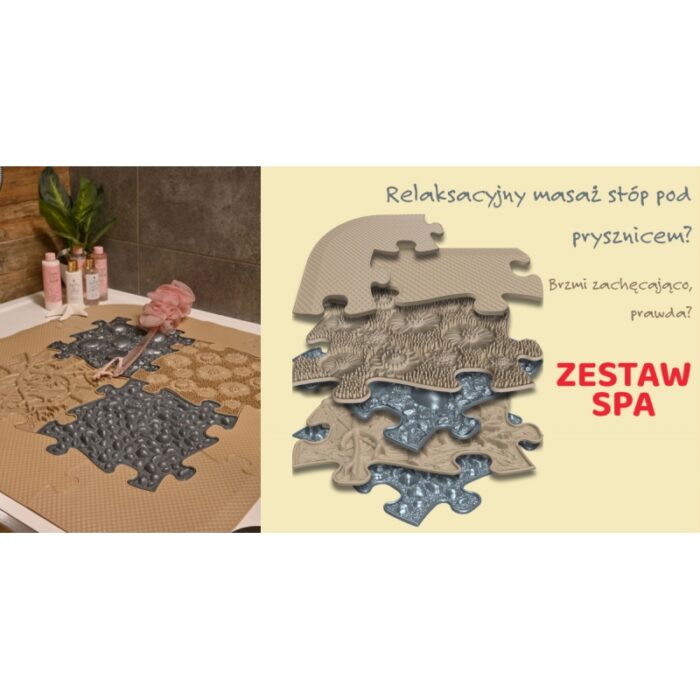 WOOPIE Mata Sensoryczna Ortopedyczna do Domowego SPA 12 el. - obrazek 5